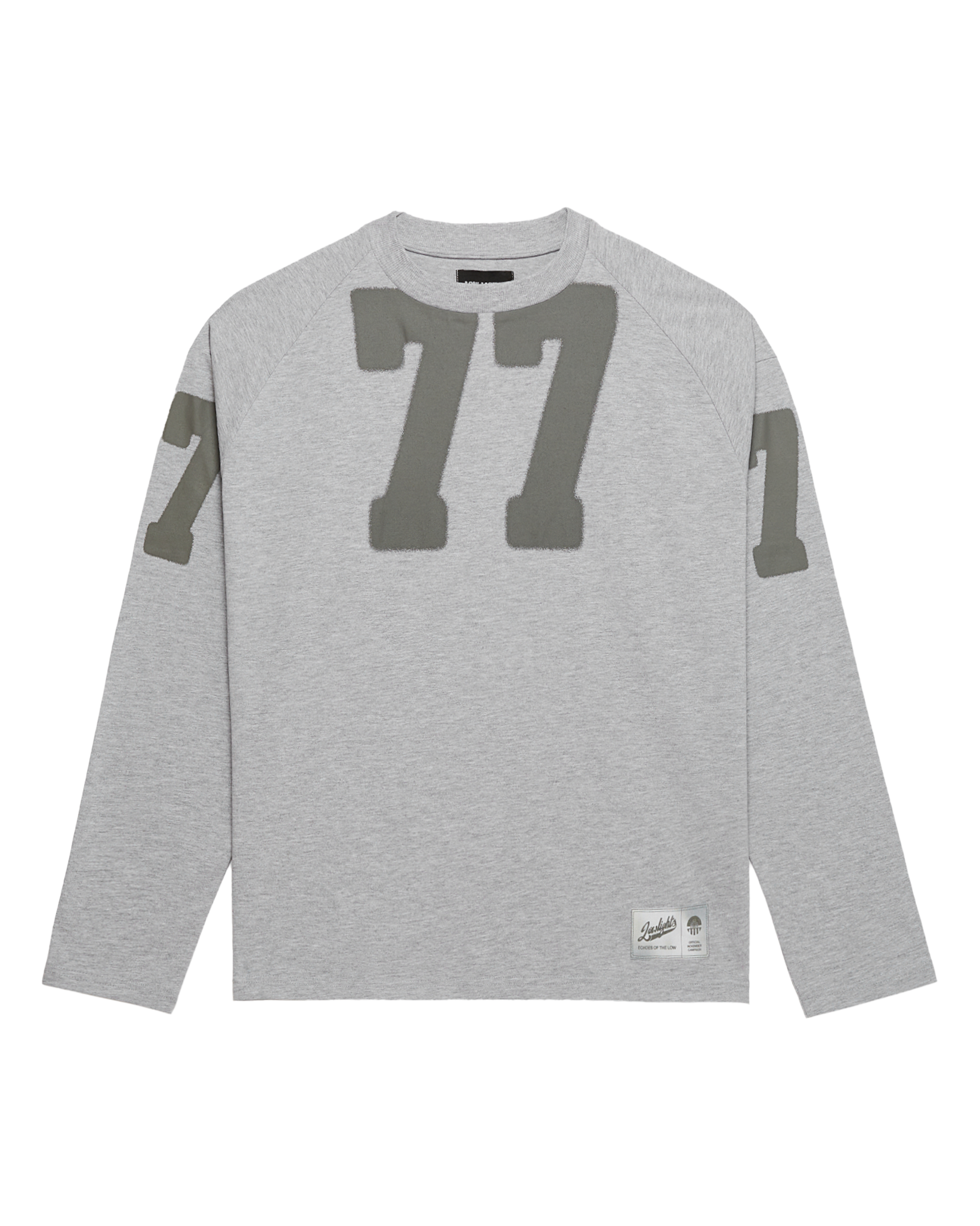 7eventy 7even raglan longsleeve grey melange