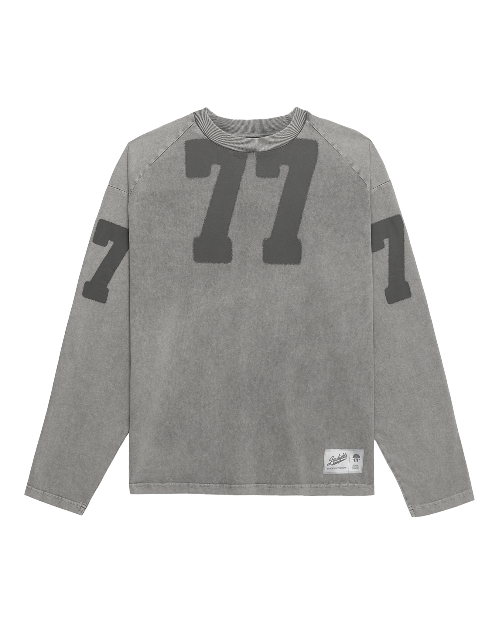 7eventy 7even raglan longsleeve dark shadow acid wash