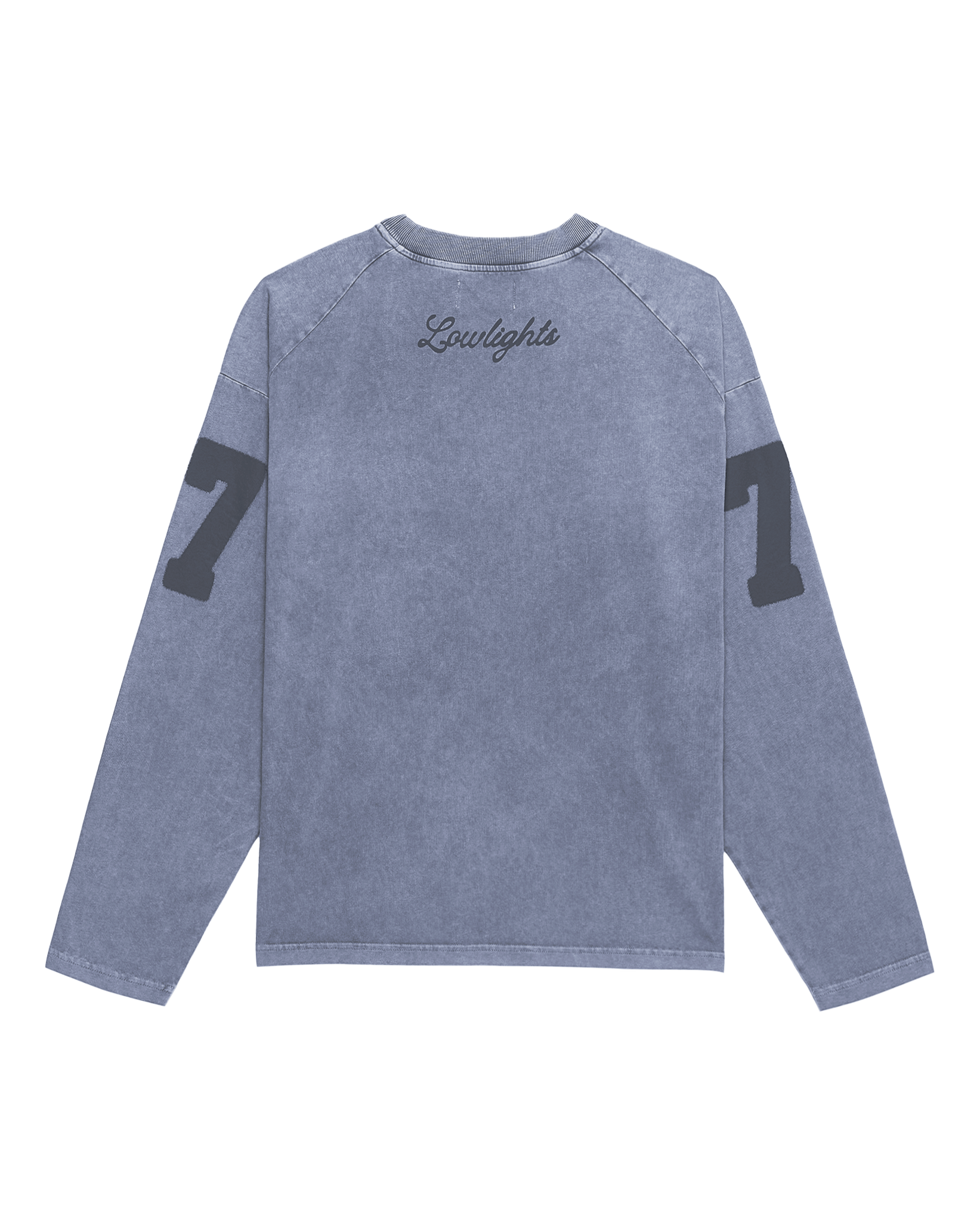 7eventy 7even raglan longsleeve midnight acid wash