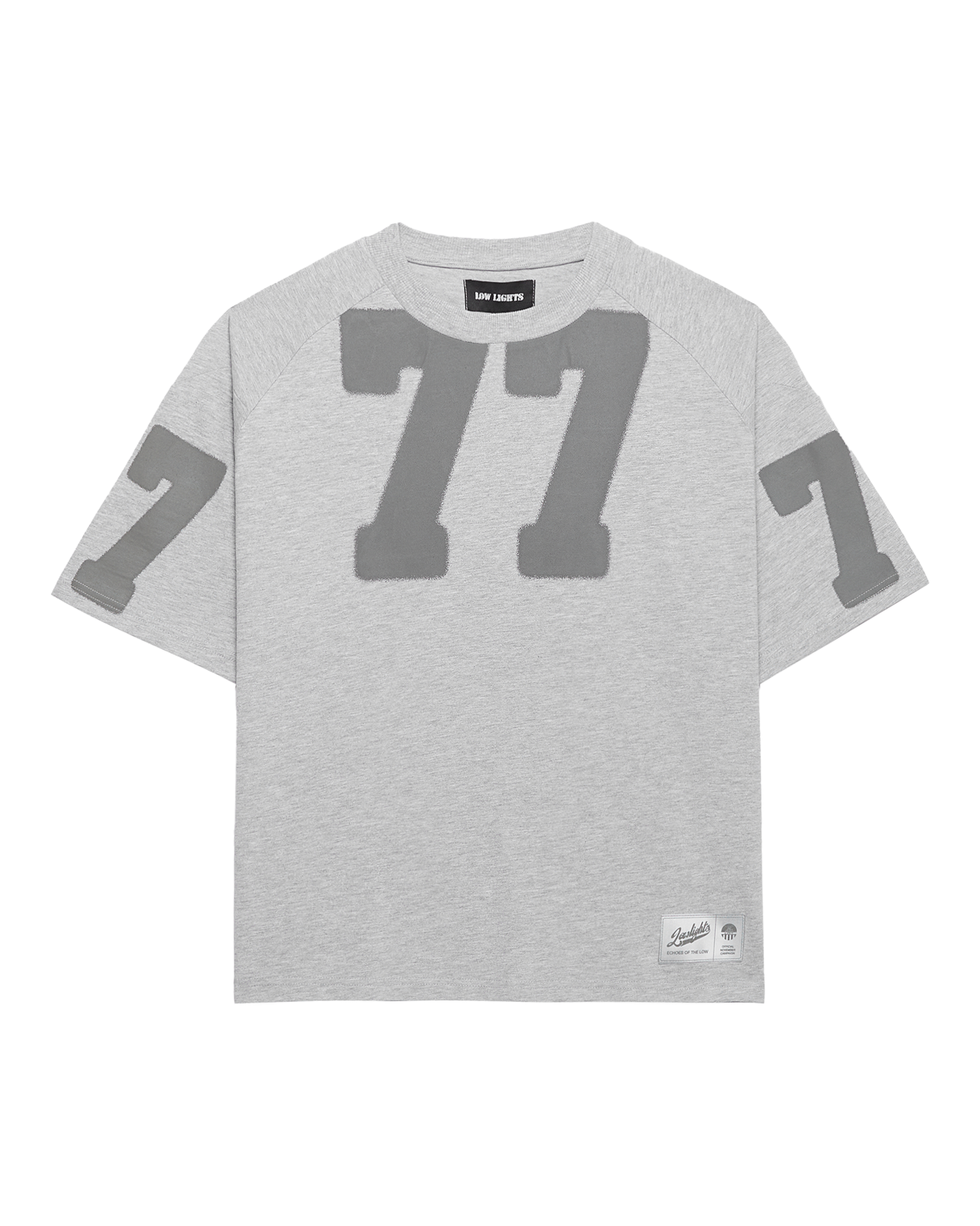 7eventy 7even raglan t-shirt grey melange