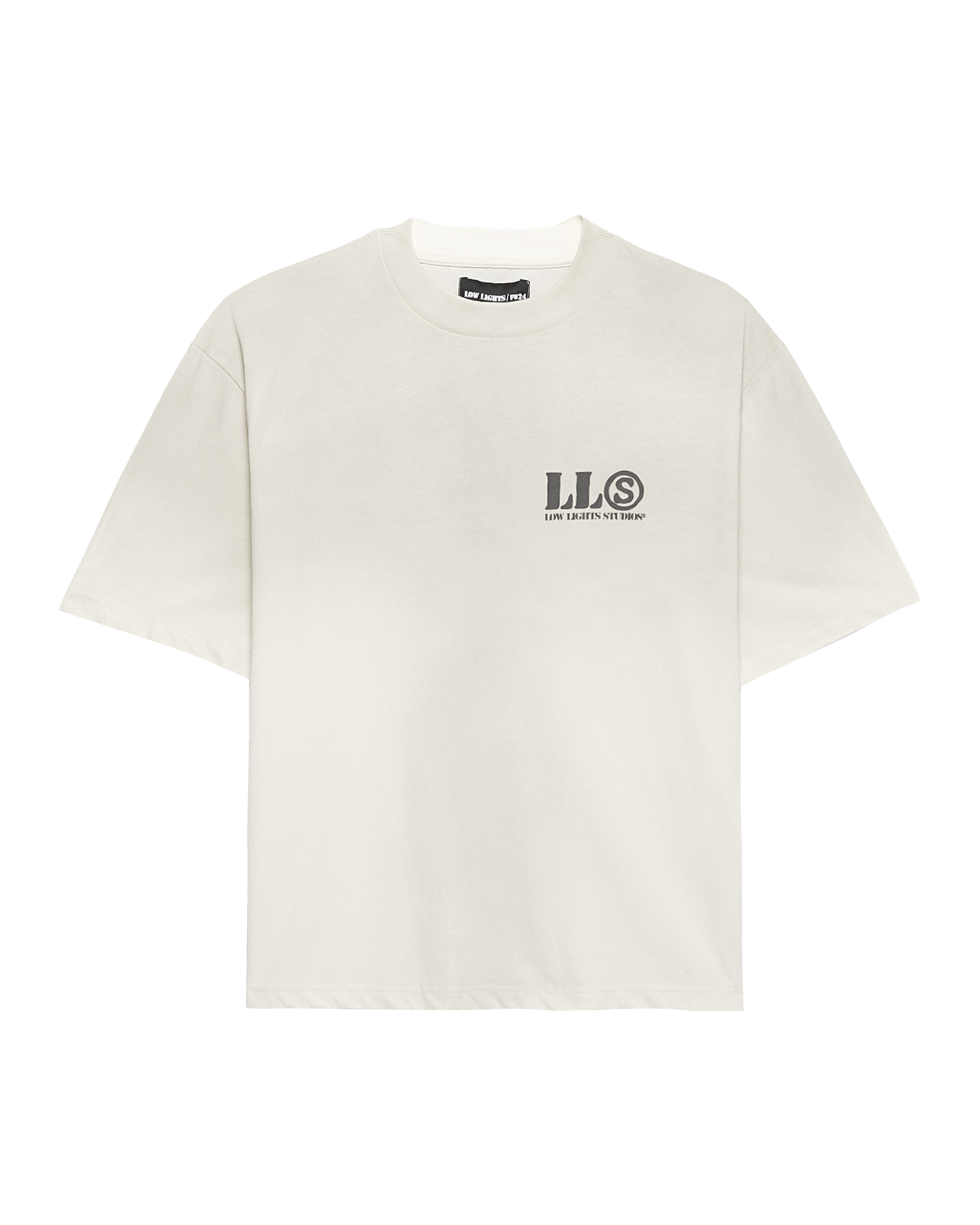 CIRCULAR TEE CREME DIRTY WASH