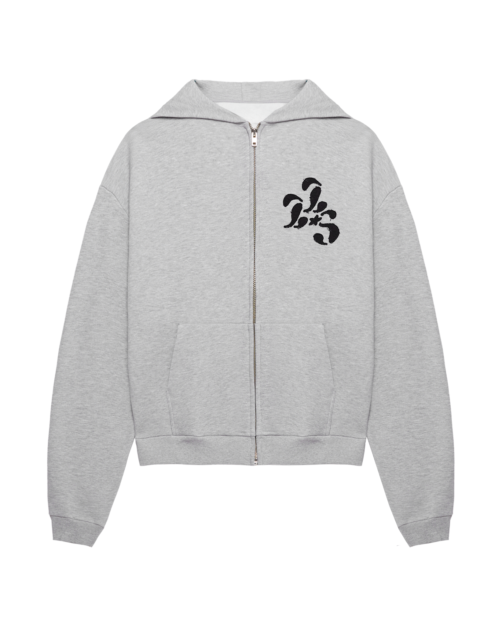 Lum-star zip-hoodie grey melange