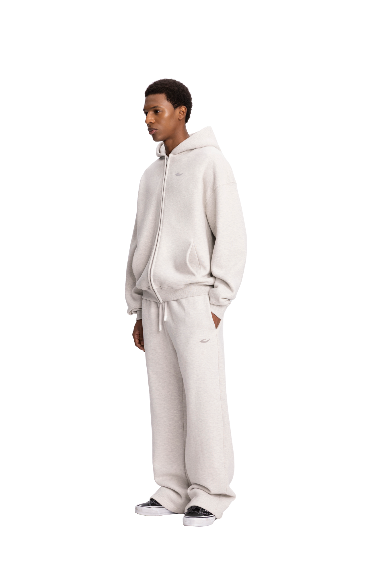 CORE ZIP HOODIE HEATHER GREY