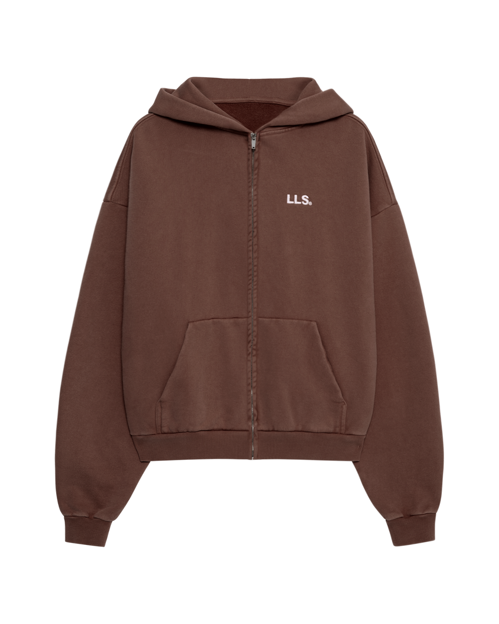 Lmnts zip hoodie brown