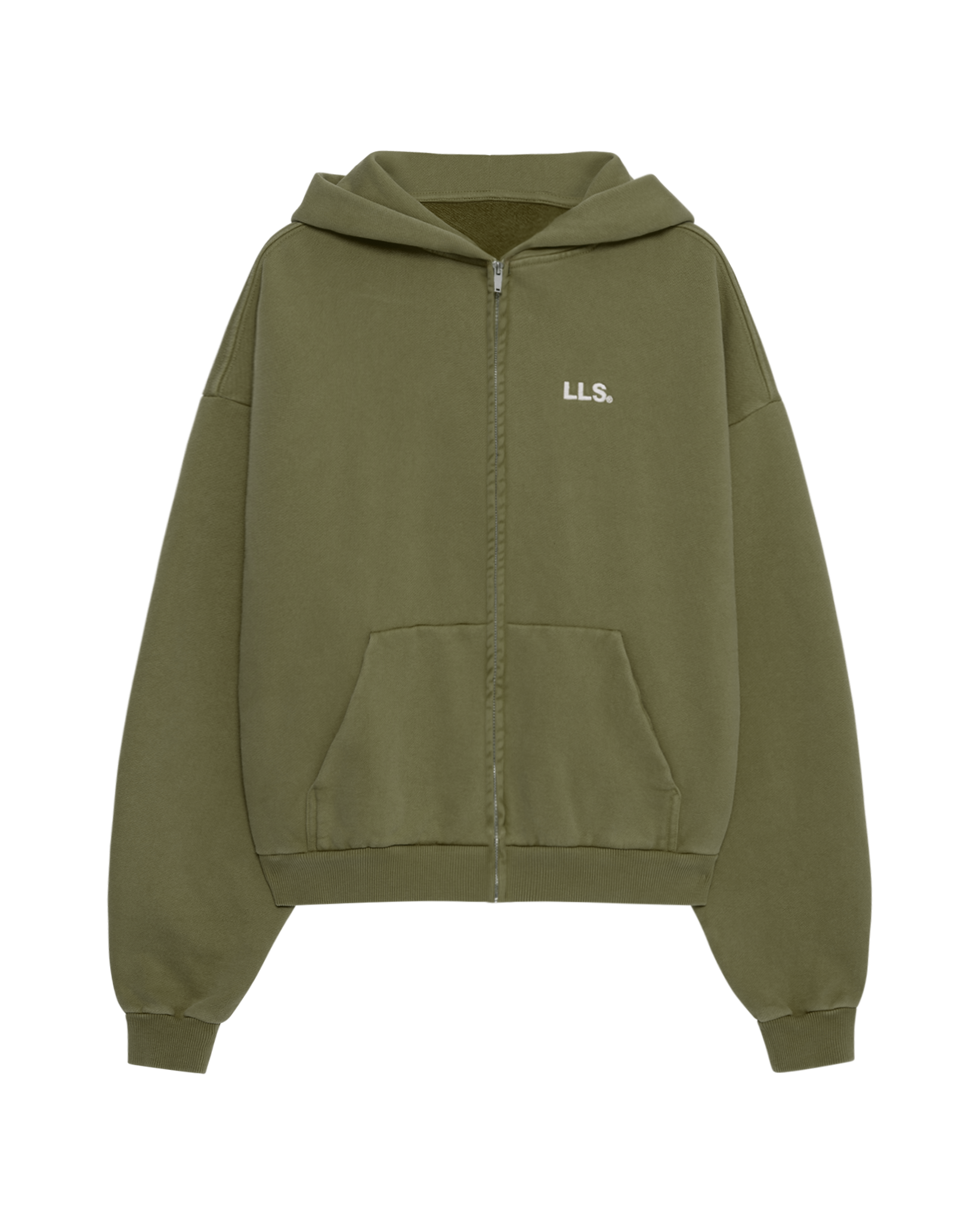 Lmnts zip hoodie khaki