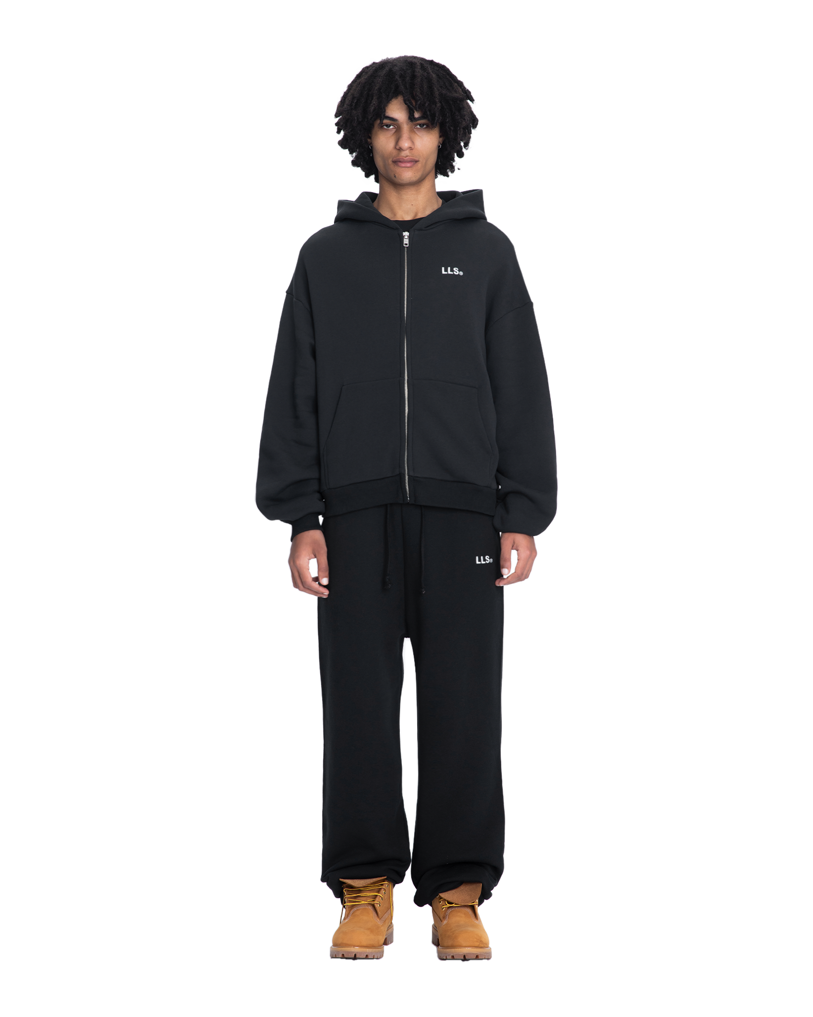 Lmnts zip hoodie black