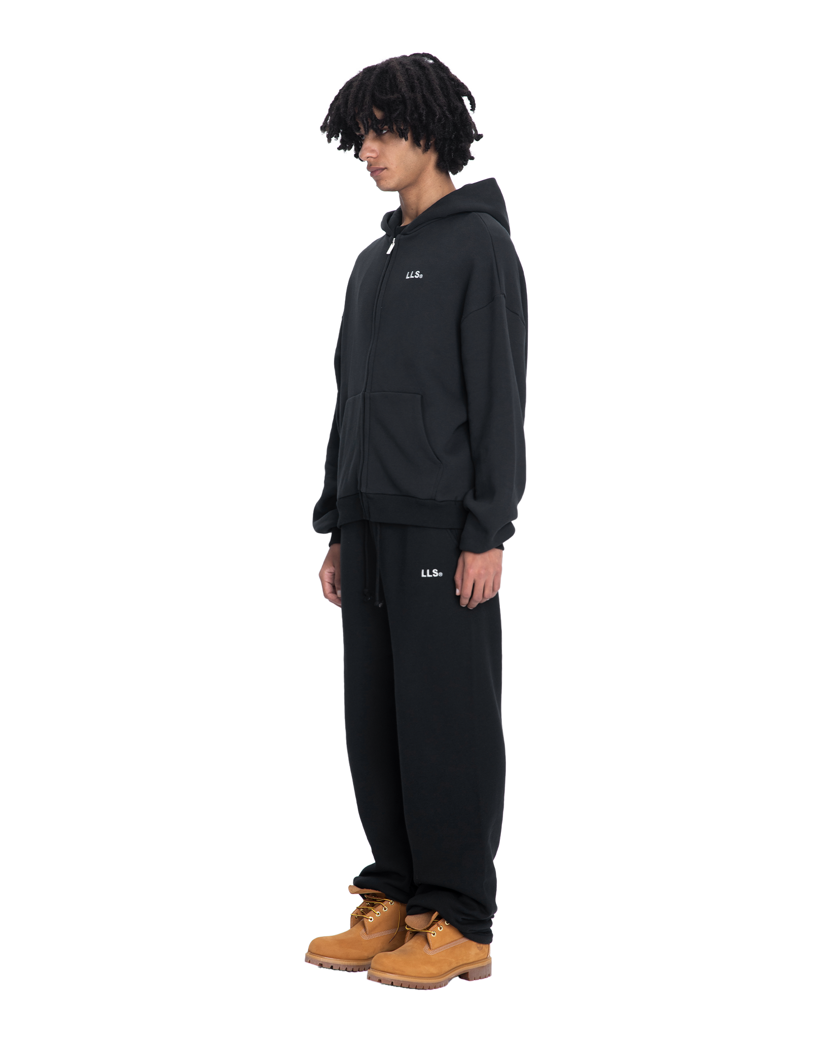 Lmnts zip hoodie black