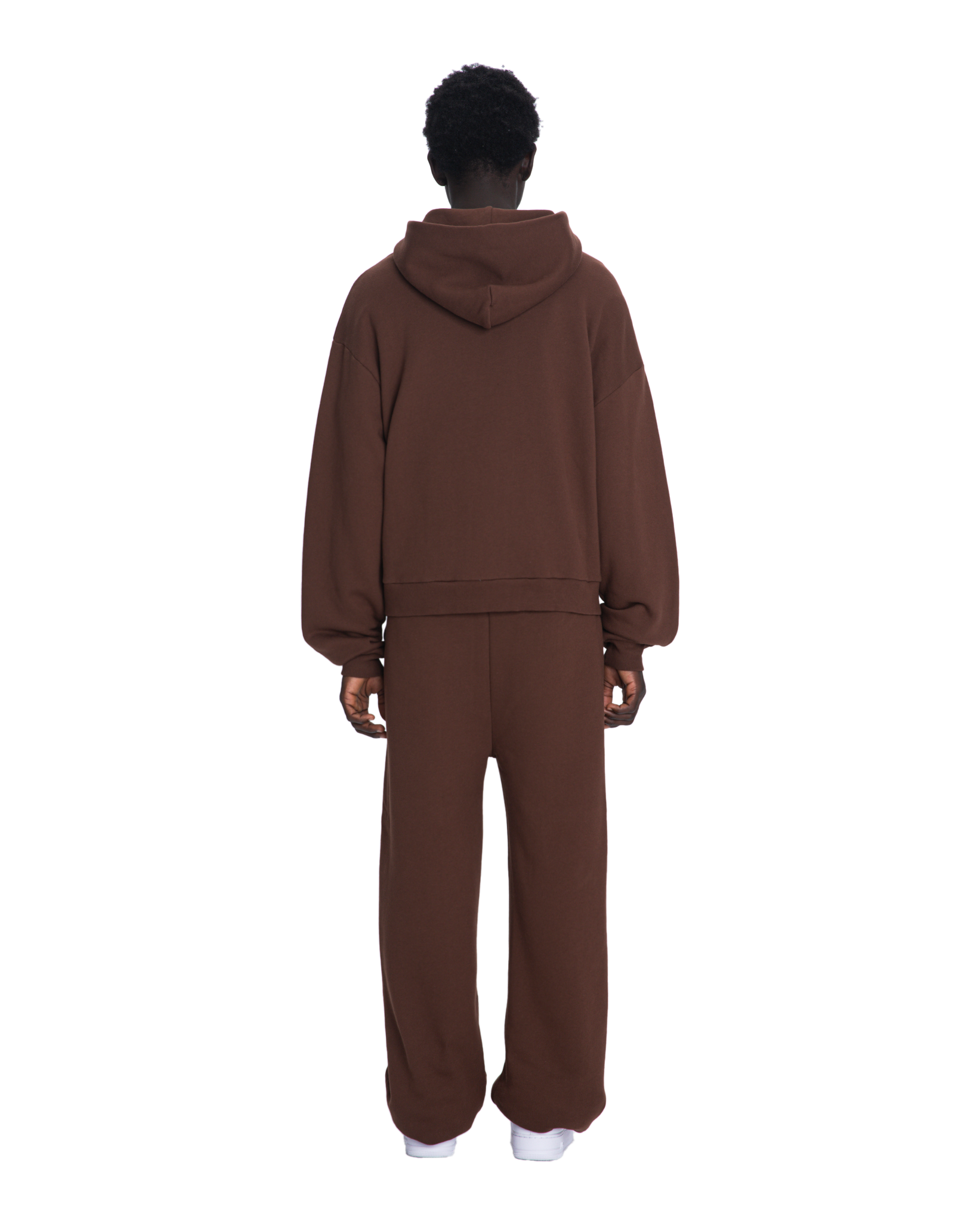 Lmnts zip hoodie brown