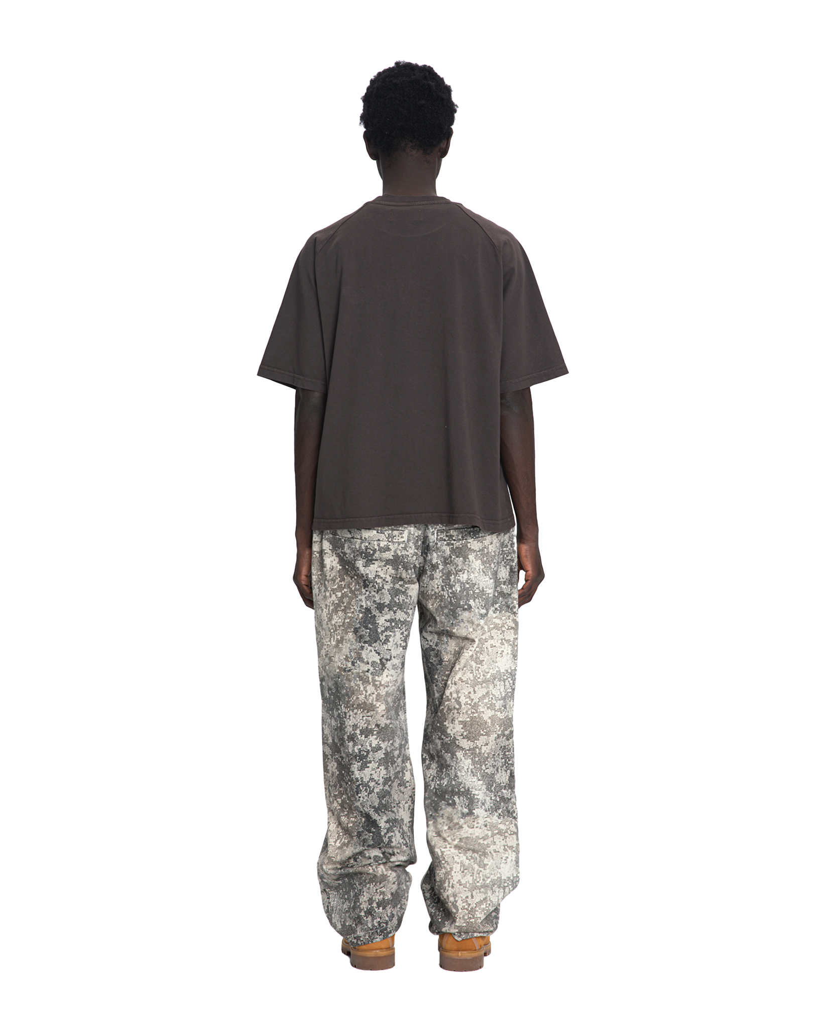 Mirage raglan tee cocoa acid wash