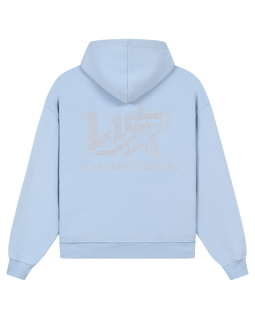 RSR Rhine Stone Hoodie Baby Blue