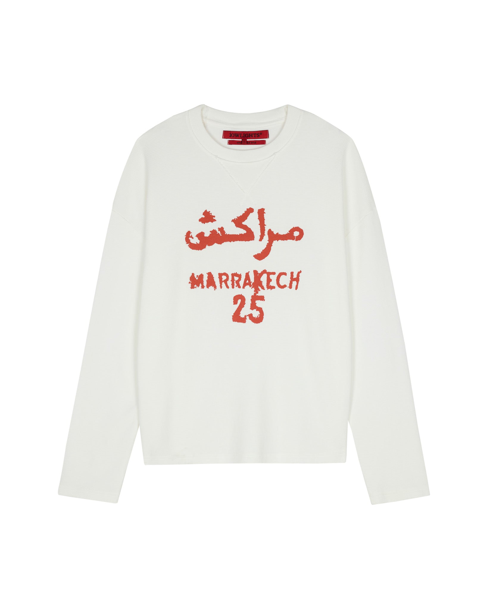 MARRAKECH 25 WAFFLE LONGSLEEVE ECRU