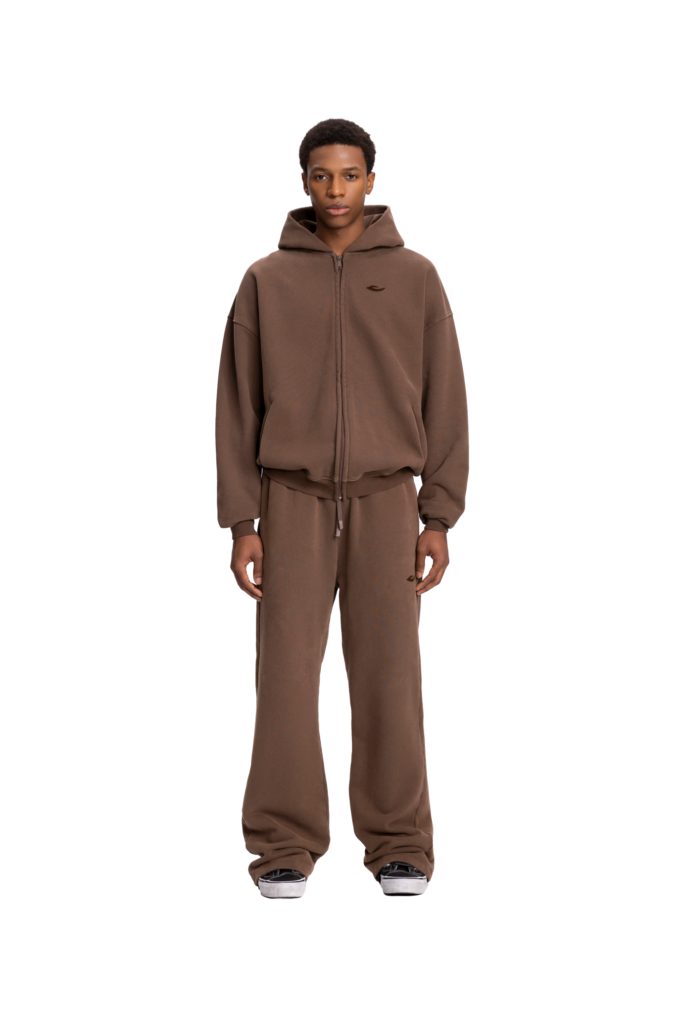 CORE ZIP HOODIE DARK EARTH