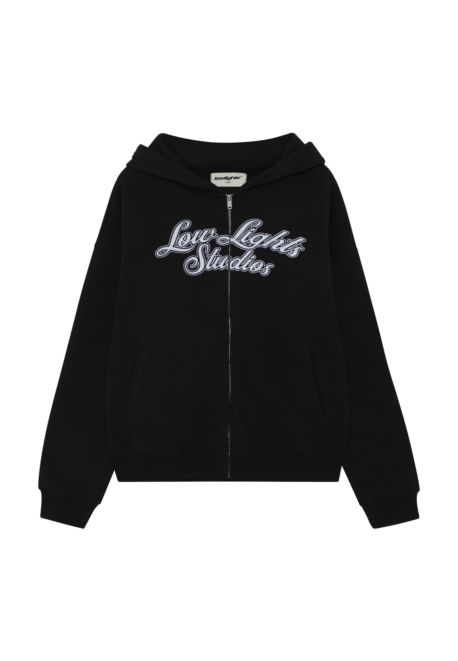 SHUTTER ZIP HOODIE BLACK