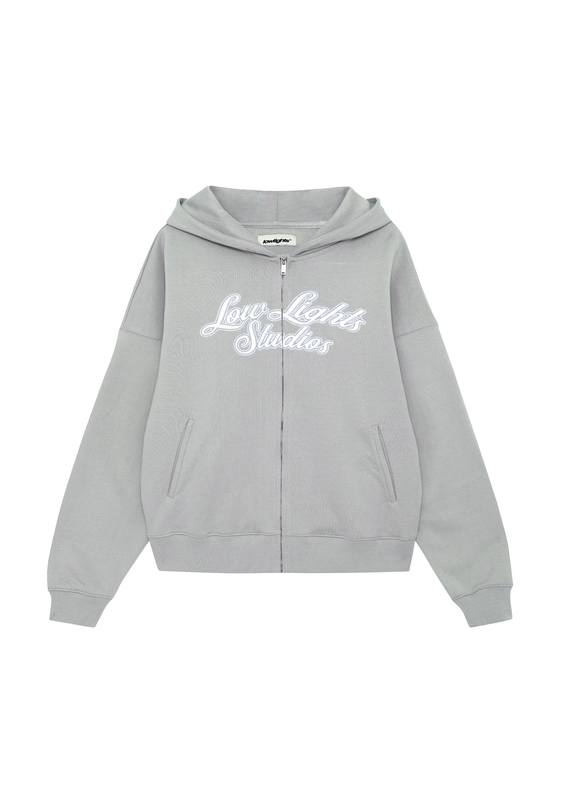 SHUTTER ZIP HOODIE LIGHT GREY