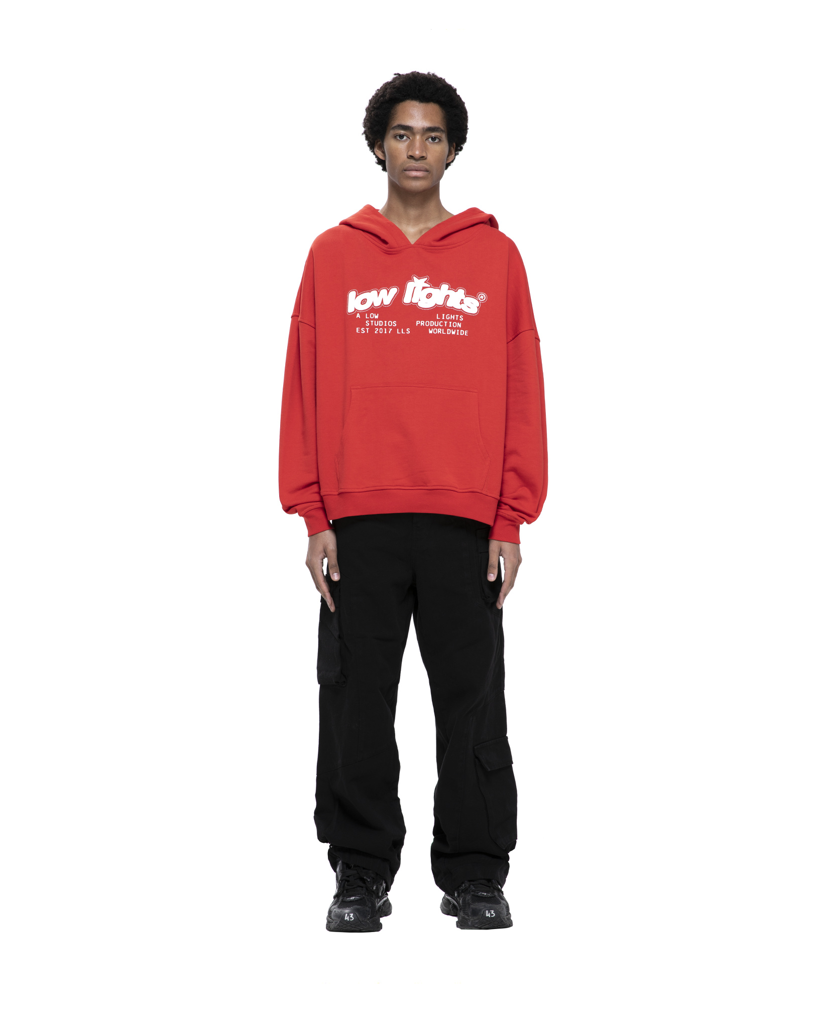 RED LOGO HOODIE