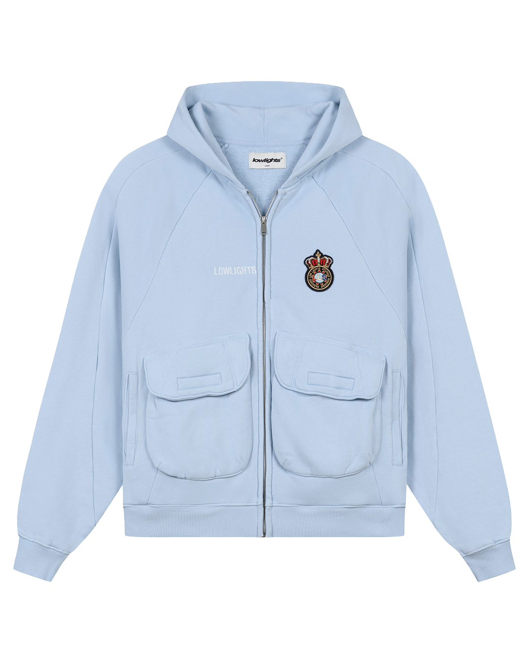 BCN Zip Hoodie Baby Blue