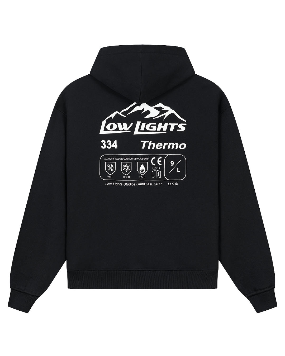 Light Mountain Zip Hoodie Black
