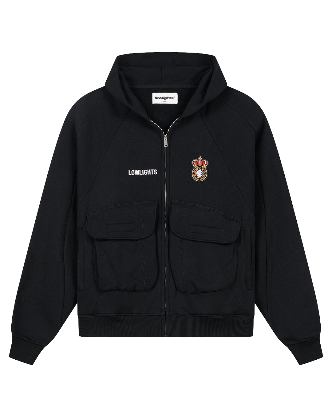 BCN Zip Hoodie Black