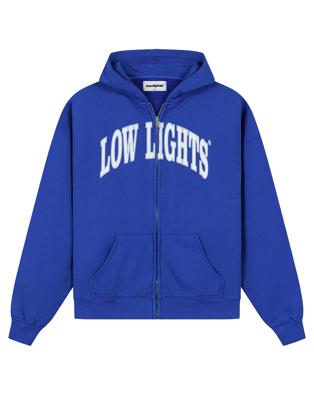 College Zip Hoodie Blue