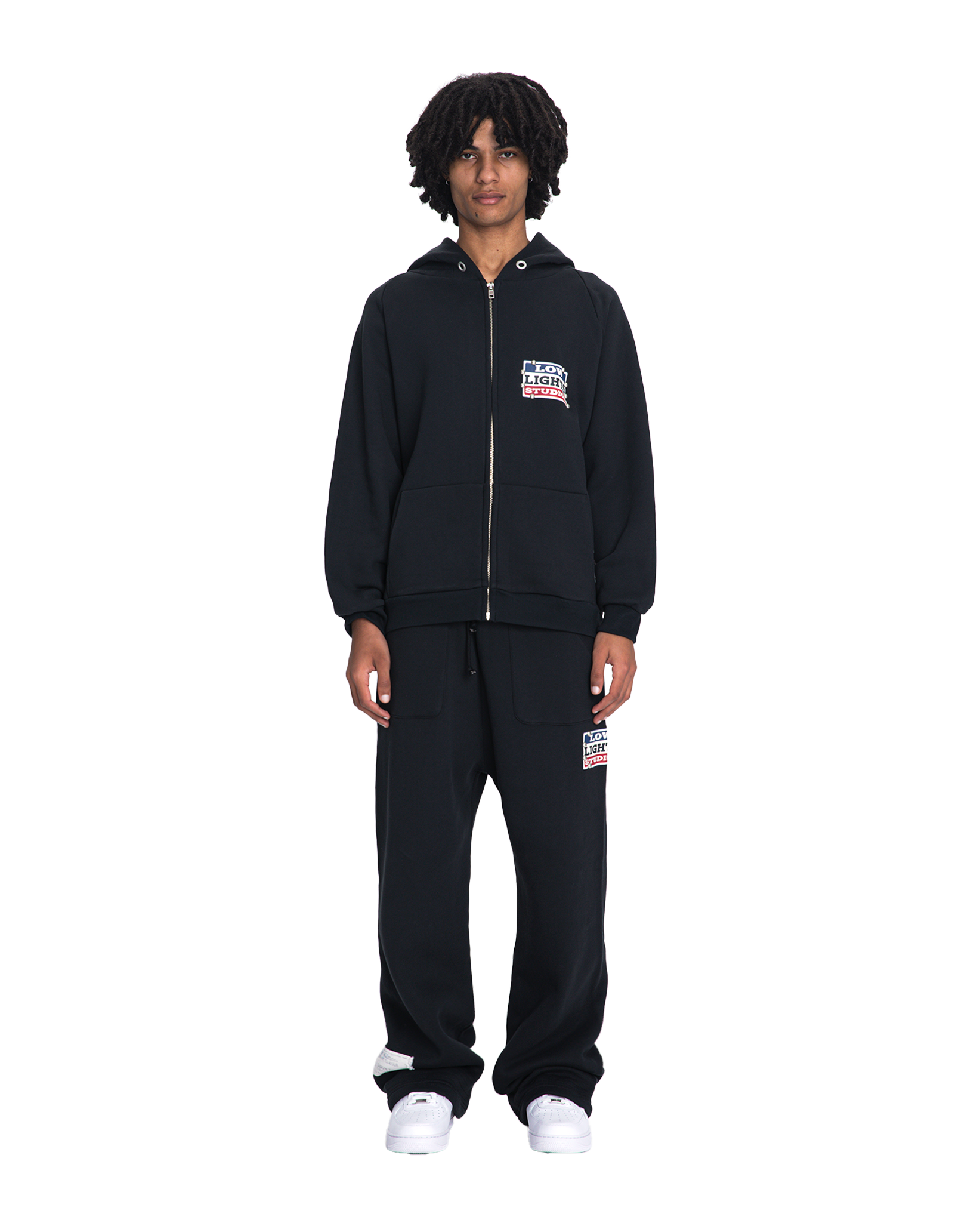 Repair dept. raglan zip-hoodie black